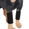 Pet Front Leg Brace Dog Leg Compression Wrap Canine Joint Pain Protection Sleeve with Reflectorize Strip - black