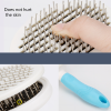 Pets Comb Dogs And Cats Beauty Styling Cleaning Automatic Hair Removal Comb  - blue