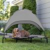 Elevated Pet Dog Bed Tent with Canopy, Pet Puppy Bed Outdoor Tent House, Breathable Portable Dog Cushion with Sun Canopy Double-Layer Camp Tent - Medi