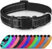 Reflective Dog Collar; Soft Neoprene Padded Breathable Nylon Pet Collar Adjustable for Medium Dogs - Black - X-Large (Pack of 1)