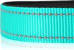 Reflective Dog Collar; Soft Neoprene Padded Breathable Nylon Pet Collar Adjustable for Medium Dogs - Sky Blue - X-Large (Pack of 1)