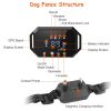 Wireless GPS Dog Fence Rechargeable Waterproof Electric Dog Collar 98-3280FT Adjustable Radius Pet Containment System Outdoor for Large Medium Dogs -