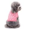 Pet Dog Sweater Turtleneck Dog Knitwear Warm Pet Sweater - Pink - XL