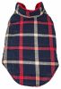 Pet Life 'Allegiance' Classical Plaided Insulated Dog Coat Jacket - Blue - X-Large