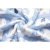 1 Pack 2 Blankets Super Soft Fluffy Premium Cute Elephant Pattern Pet Blanket Flannel Throw for Dog Puppy Cat - Blue - Large (Pack of 2)