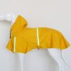 large and small dog raincoat cloak type reflective strip pet raincoat windproof rainproof dog hooded raincoat - yellow - M (2-3 kg)