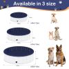 Foldable Dog Pool, Portable Hard Plastic Pet Pool for Dogs and Cats, Sturdy and Durable Pet Wading Pool for Indoor and Outdoor - 63 x 12inches