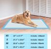 ScratchMe Super-Absorbent Waterproof Dog and Puppy Pet Training Pad, Housebreaking Pet Pad, 20-Count Large-Size, 23.6''X35.4'', Blue, Large 20pcs - as